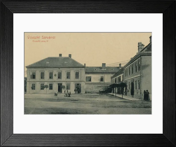 Framed Print : Sarvar, Hungary - Lajos Kossuth Square Framed Print : Sarvar, Hungary - Lajos Kossuth Square