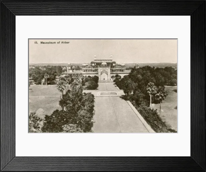Framed Print : India - Mausoleum of Akbar, Agra Framed Print : India - Mausoleum of Akbar, Agra
