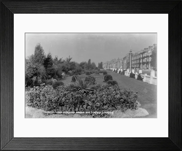 Framed Print : Clarence Parade and Garden Framed Print : Clarence Parade and Garden
