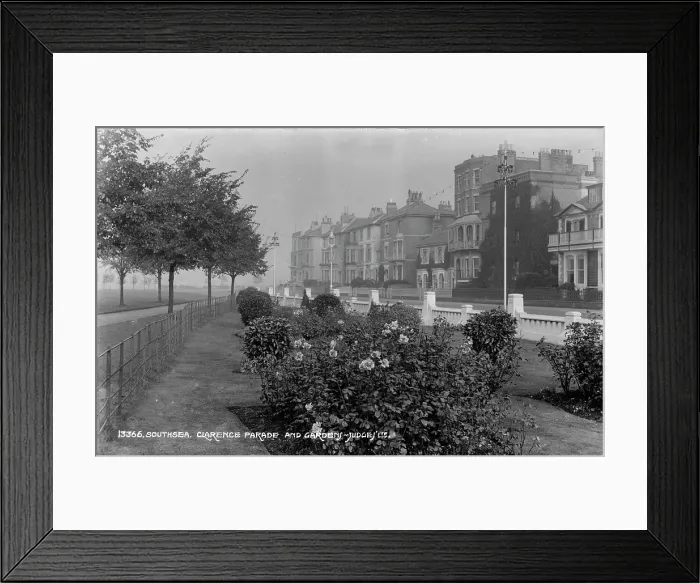 Framed Print : Clarence Parade and Garden in Southsea Framed Print : Clarence Parade and Garden in Southsea