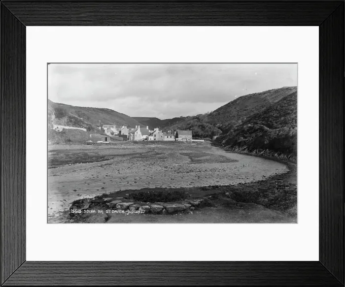 Framed Print : Solva Village Near St Davids Framed Print : Solva Village Near St Davids