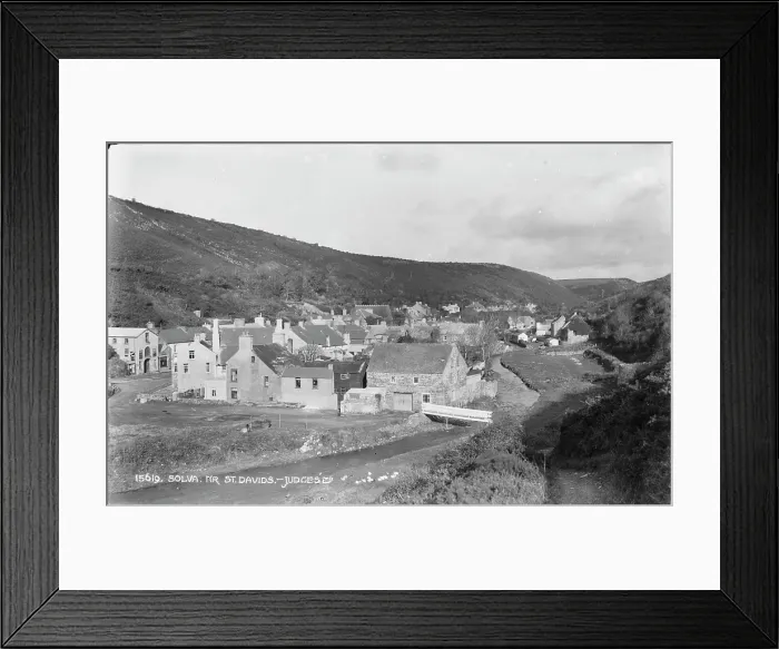 Framed Print : A Scenic View of Solva Framed Print : A Scenic View of Solva