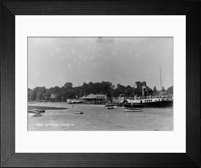 Framed Print : Lymington Waterfront in 1910 Framed Print : Lymington Waterfront in 1910