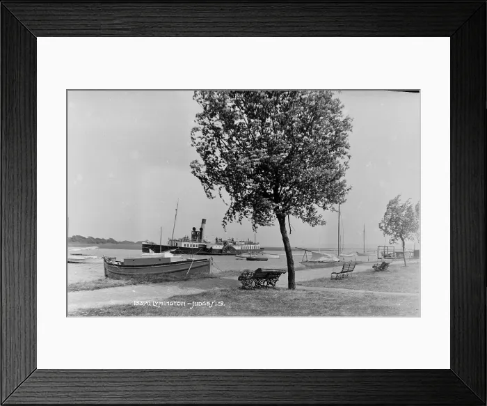 Framed Print : Lymington Waterfront Scene Framed Print : Lymington Waterfront Scene