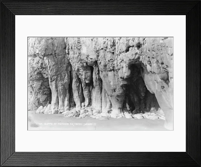 Framed Print : Cliffs at Pendine Framed Print : Cliffs at Pendine