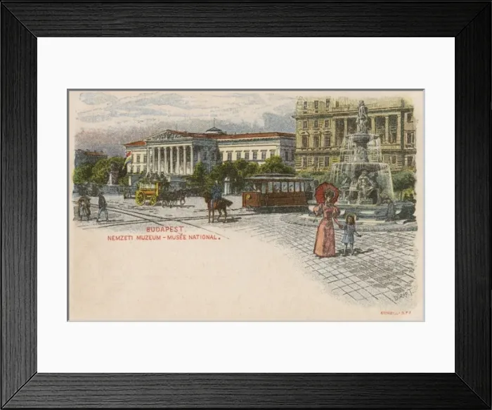 Framed Print : National Museum - Budapest, Hungary Framed Print : National Museum - Budapest, Hungary