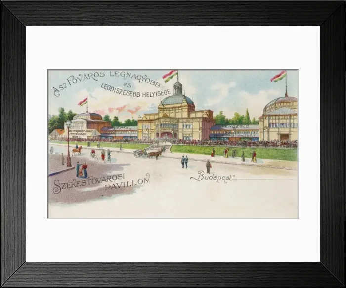 Framed Print : Budapest - Hungary - Millenial Exhibition Framed Print : Budapest - Hungary - Millenial Exhibition