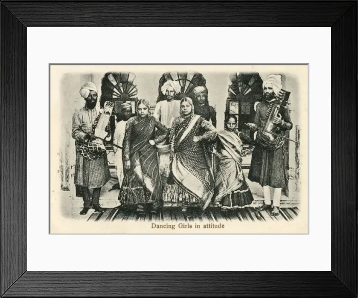 Framed Print : Indian Dancing Girls Framed Print : Indian Dancing Girls