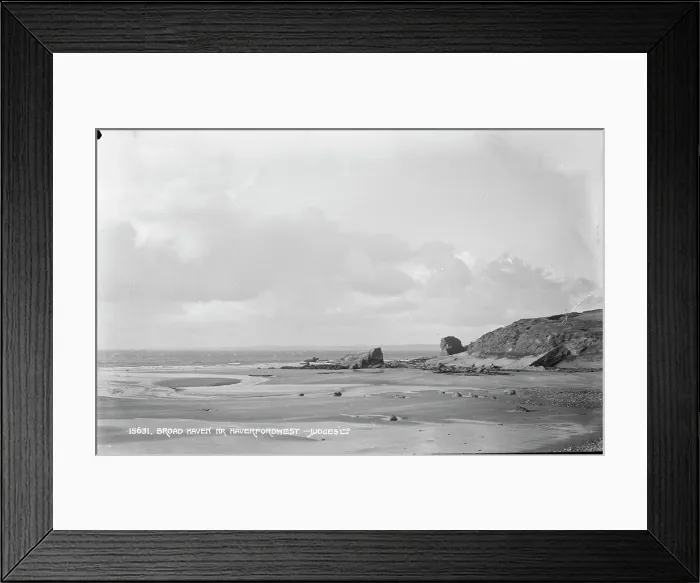 Framed Print : Broad Haven Beach