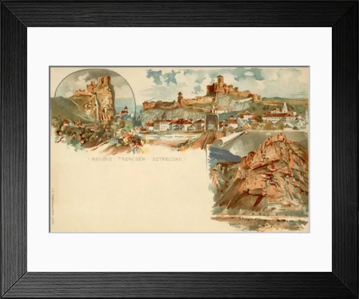 Framed Print : Slovakia - Beckov, Trencin and Strecno Framed Print : Slovakia - Beckov, Trencin and Strecno