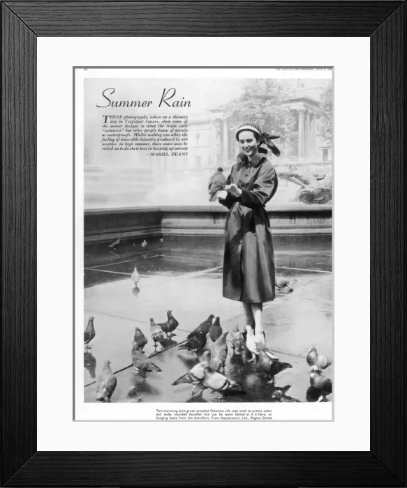 Framed Print : Aquascutum rainwear Framed Print : Aquascutum rainwear