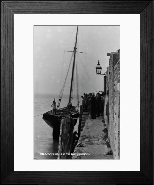Framed Print : The Quay at Yarmouth Framed Print : The Quay at Yarmouth