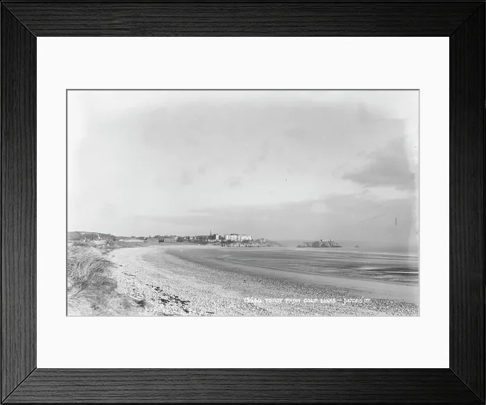 Framed Print : Tenby from Golf Links Framed Print : Tenby from Golf Links
