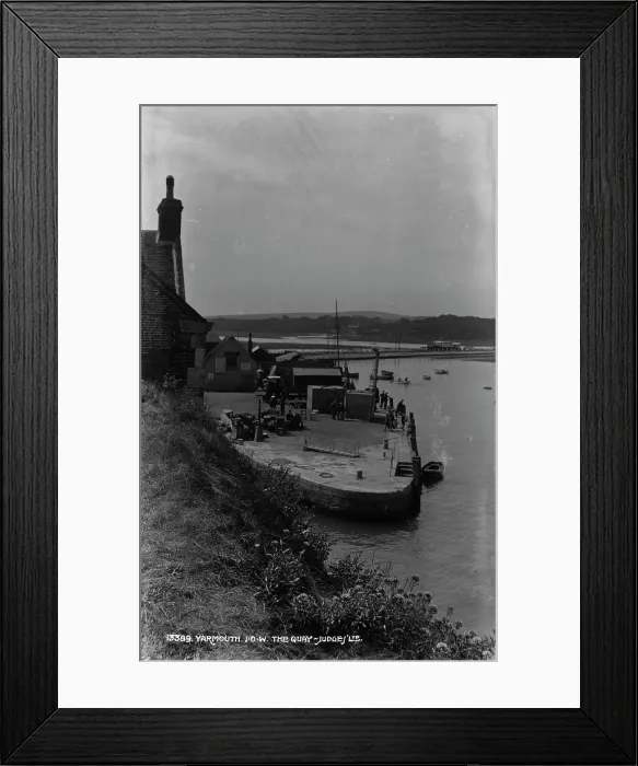 Framed Print : The Quay at Yarmouth Framed Print : The Quay at Yarmouth