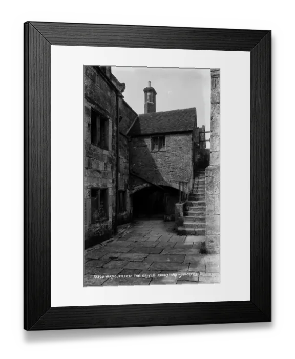 Framed Print : The Castle Courtyard Framed Print : The Castle Courtyard