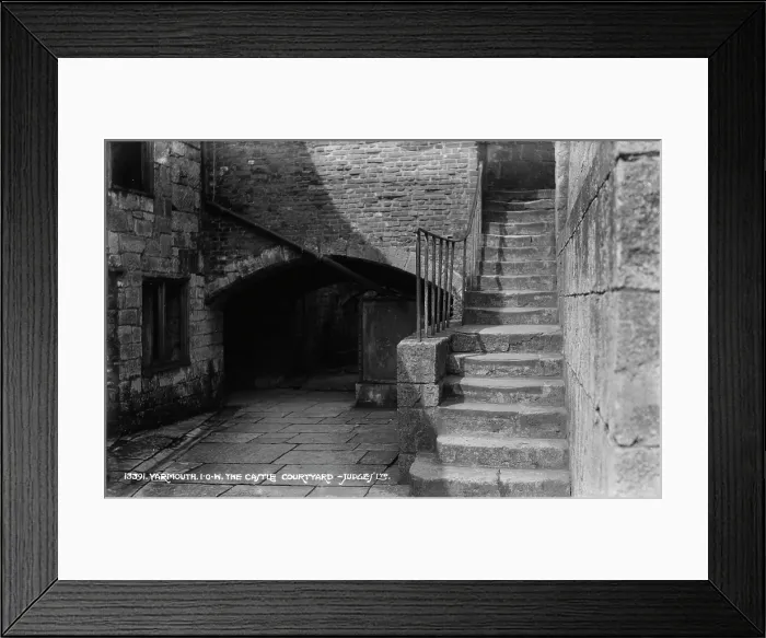 Framed Print : The Castle Courtyard Framed Print : The Castle Courtyard