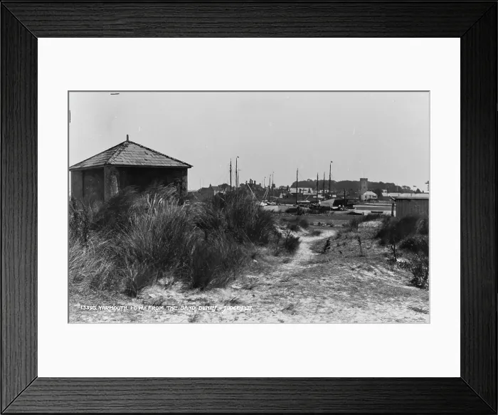 Framed Print : View from the Sand Dune in Yarmouth Framed Print : View from the Sand Dune in Yarmouth