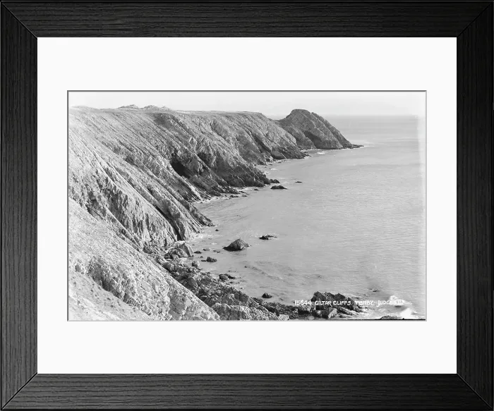 Framed Print : Giltar Cliffs Framed Print : Giltar Cliffs