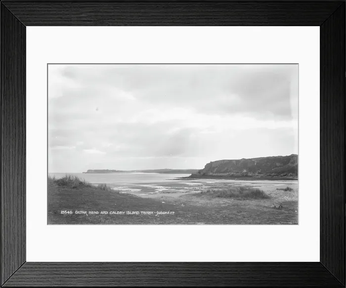 Framed Print : Giltar Head and Caldey Island Framed Print : Giltar Head and Caldey Island