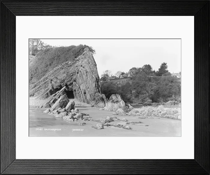 Framed Print : Coastal Landscape of Saundersfoot Framed Print : Coastal Landscape of Saundersfoot
