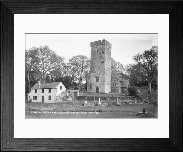 Framed Print : St. Issal's Church in Saundersfoot Framed Print : St. Issal's Church in Saundersfoot