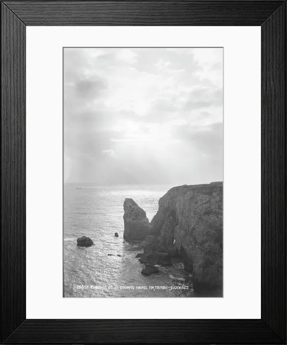 Framed Print : Evening at St. Govans Head Framed Print : Evening at St. Govans Head