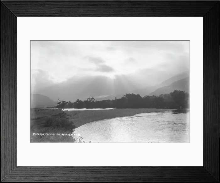 Framed Print : Sunlight Breaking Through Clouds at Llanelltyd Framed Print : Sunlight Breaking Through Clouds at Llanelltyd