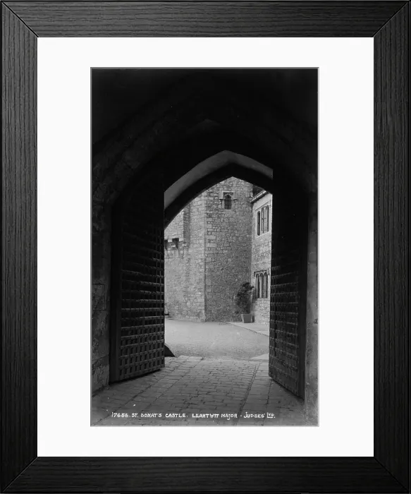 Framed Print : Entrance to St. Donat's Castle Framed Print : Entrance to St. Donat's Castle
