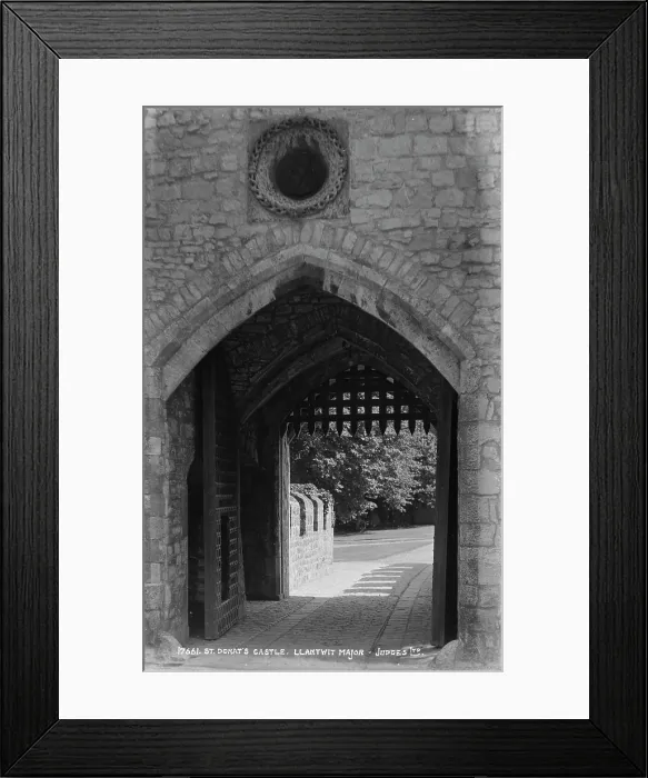 Framed Print : Entrance to St. Donat's Castle Framed Print : Entrance to St. Donat's Castle
