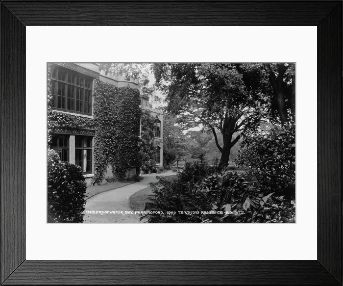Framed Print : Lord Tennyson's Residence at Freshwater Bay Framed Print : Lord Tennyson's Residence at Freshwater Bay
