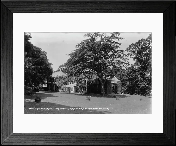 Framed Print : Lord Tennyson's Residence at Farringford Framed Print : Lord Tennyson's Residence at Farringford