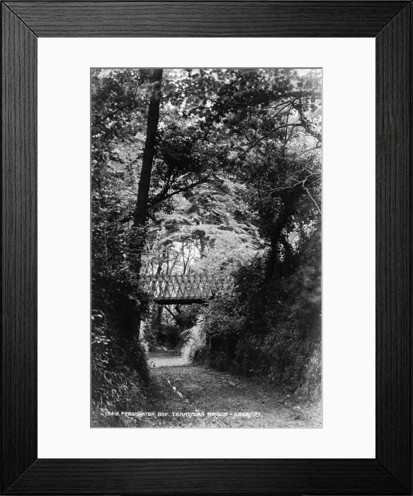 Framed Print : Tennyson's Bridge at Freshwater Bay Framed Print : Tennyson's Bridge at Freshwater Bay