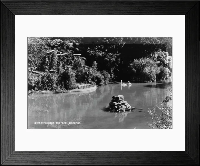 Framed Print : The Pond at Bonchurch Framed Print : The Pond at Bonchurch