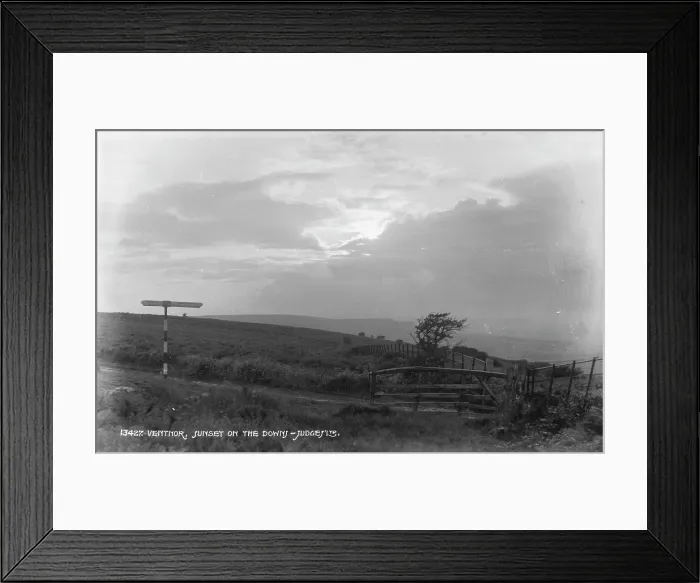 Framed Print : Sunset on the Downs Framed Print : Sunset on the Downs