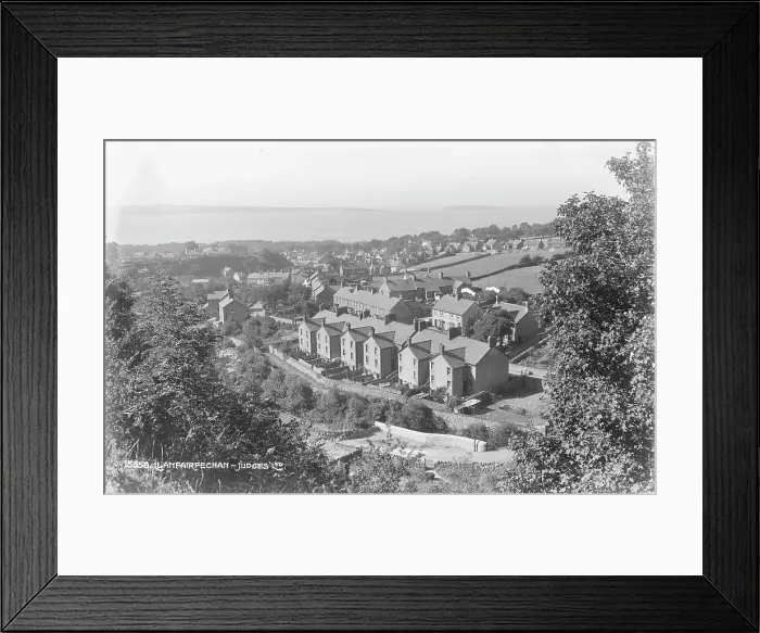 Framed Print : Aerial View of Llanfairfechan Framed Print : Aerial View of Llanfairfechan