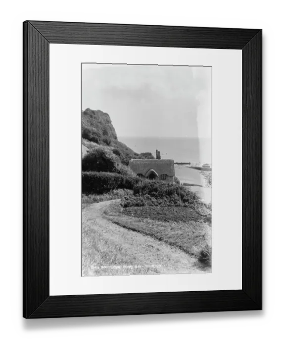 Framed Print : Thatched Cottage at Monks Bay Framed Print : Thatched Cottage at Monks Bay