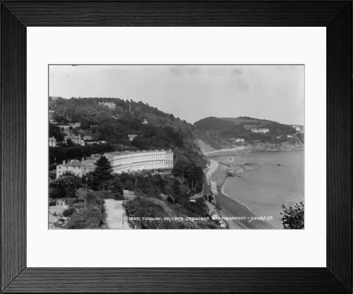 Framed Print : Hesketh Crescent and Meadfoot Beach Framed Print : Hesketh Crescent and Meadfoot Beach