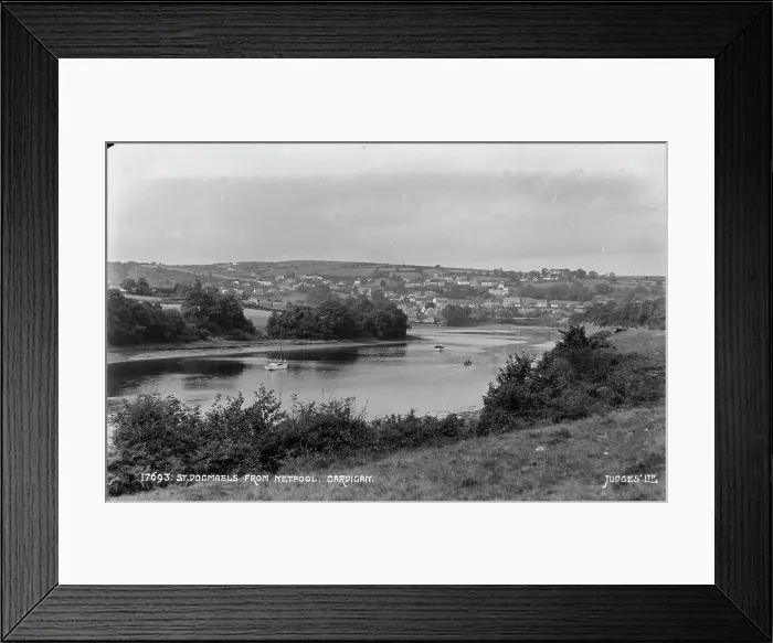 Framed Print : St. Dogmaels from Netpool, Cardigan Framed Print : St. Dogmaels from Netpool, Cardigan