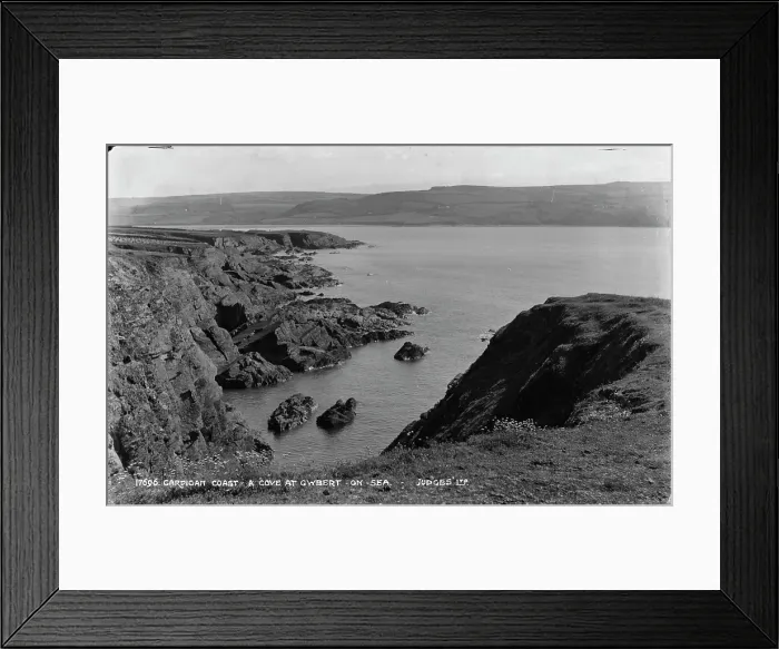 Framed Print : A Cove at Gwybert on the Cardigan Coast Framed Print : A Cove at Gwybert on the Cardigan Coast