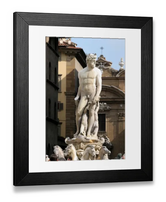 Framed Print : Neptune Fountain Framed Print : Neptune Fountain