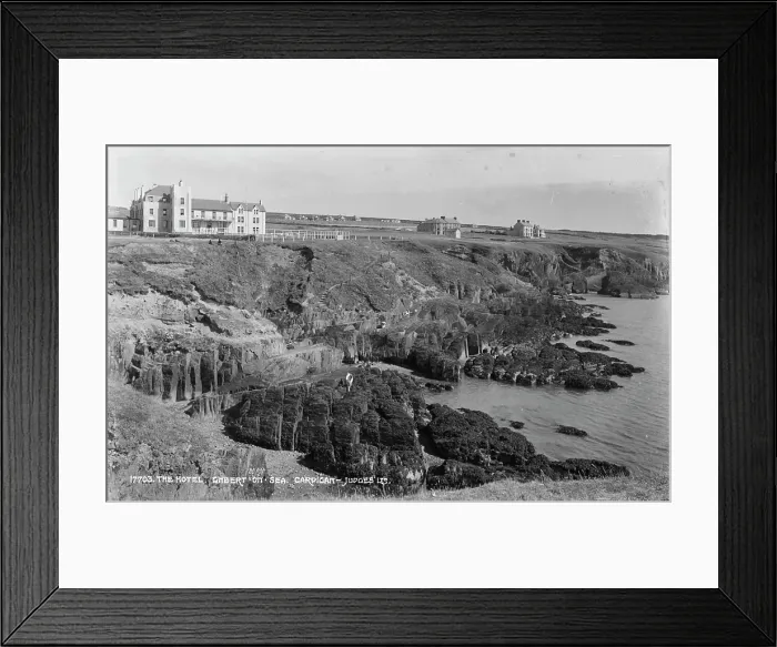 Framed Print : Coastal View of the Hotel at Clybourn on Sea Framed Print : Coastal View of the Hotel at Clybourn on Sea