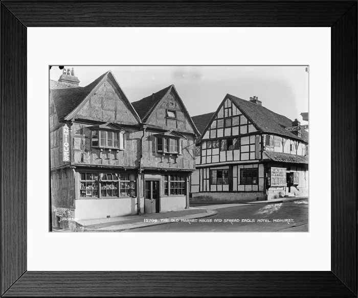 Framed Print : The Old Market House and Spread Eagle Hotel Framed Print : The Old Market House and Spread Eagle Hotel