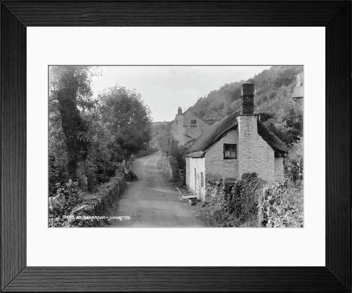 Framed Print : A Quiet Lane in Barbrook Framed Print : A Quiet Lane in Barbrook