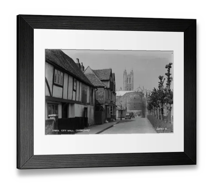 Framed Print : City Wall, Canterbury Framed Print : City Wall, Canterbury