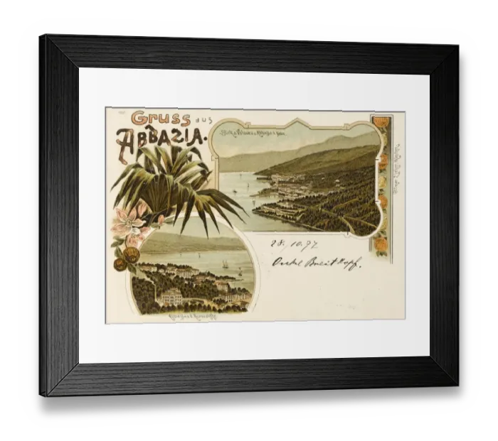 Framed Print : Croatia - Abbazia (now Opatija) Framed Print : Croatia - Abbazia (now Opatija)
