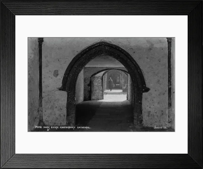 Framed Print : Dark Entry at Canterbury Cathedral Framed Print : Dark Entry at Canterbury Cathedral