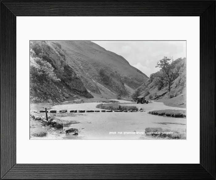 Framed Print : The Stepping Stones, Dovedale Framed Print : The Stepping Stones, Dovedale