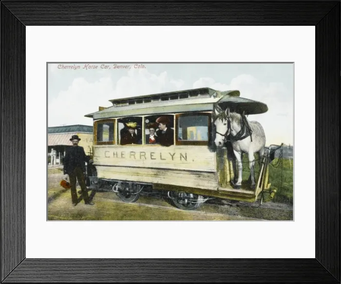 Framed Print : Denver, Colorado, USA - Cherrelyn Horse Car Framed Print : Denver, Colorado, USA - Cherrelyn Horse Car