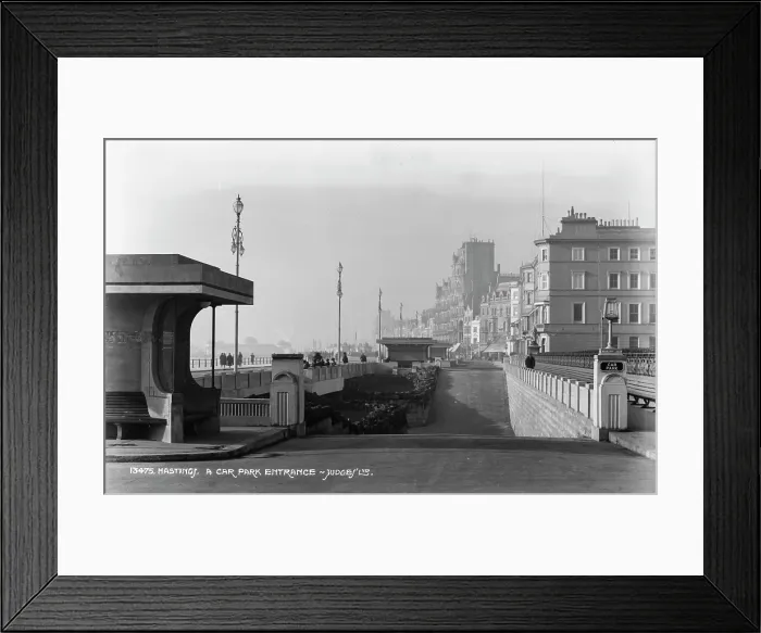 Framed Print : A Car Park Entrance in Hastings Framed Print : A Car Park Entrance in Hastings