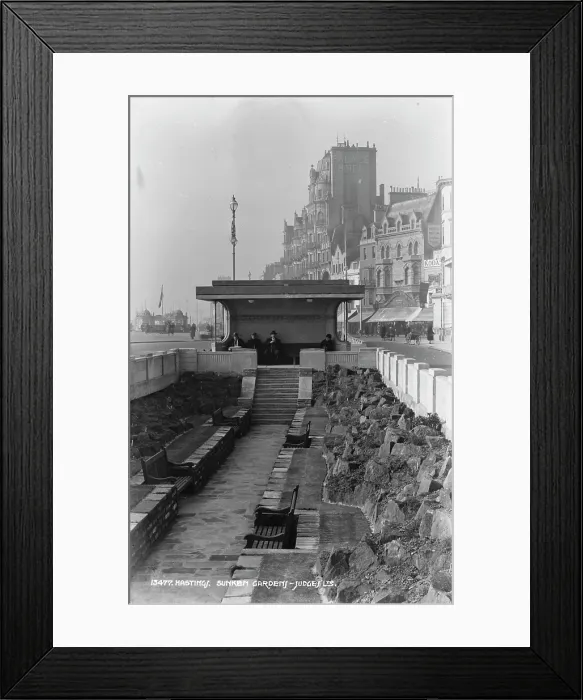 Framed Print : Sunken Gardens in Hastings Framed Print : Sunken Gardens in Hastings